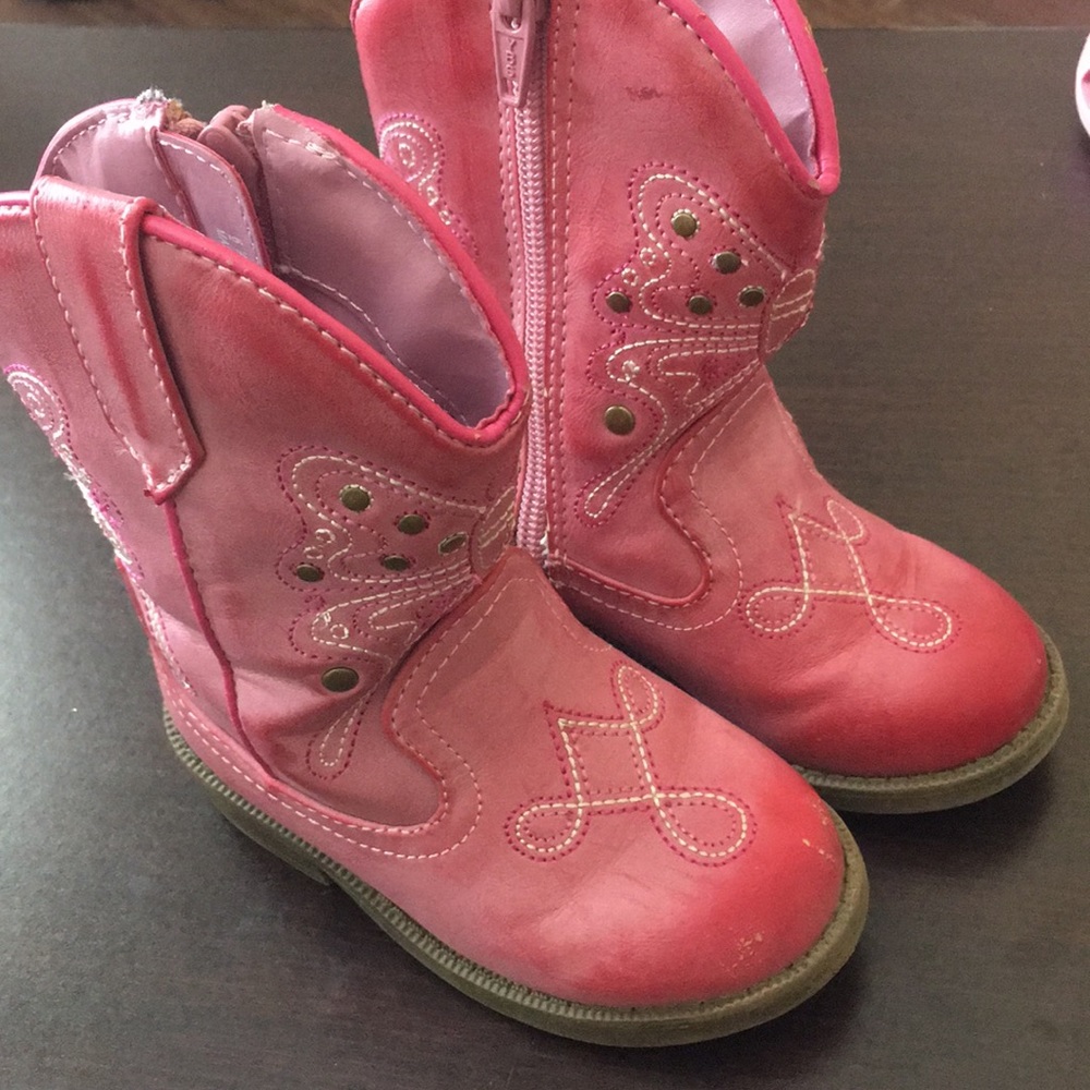 Cherokee pink cowboy girl boots